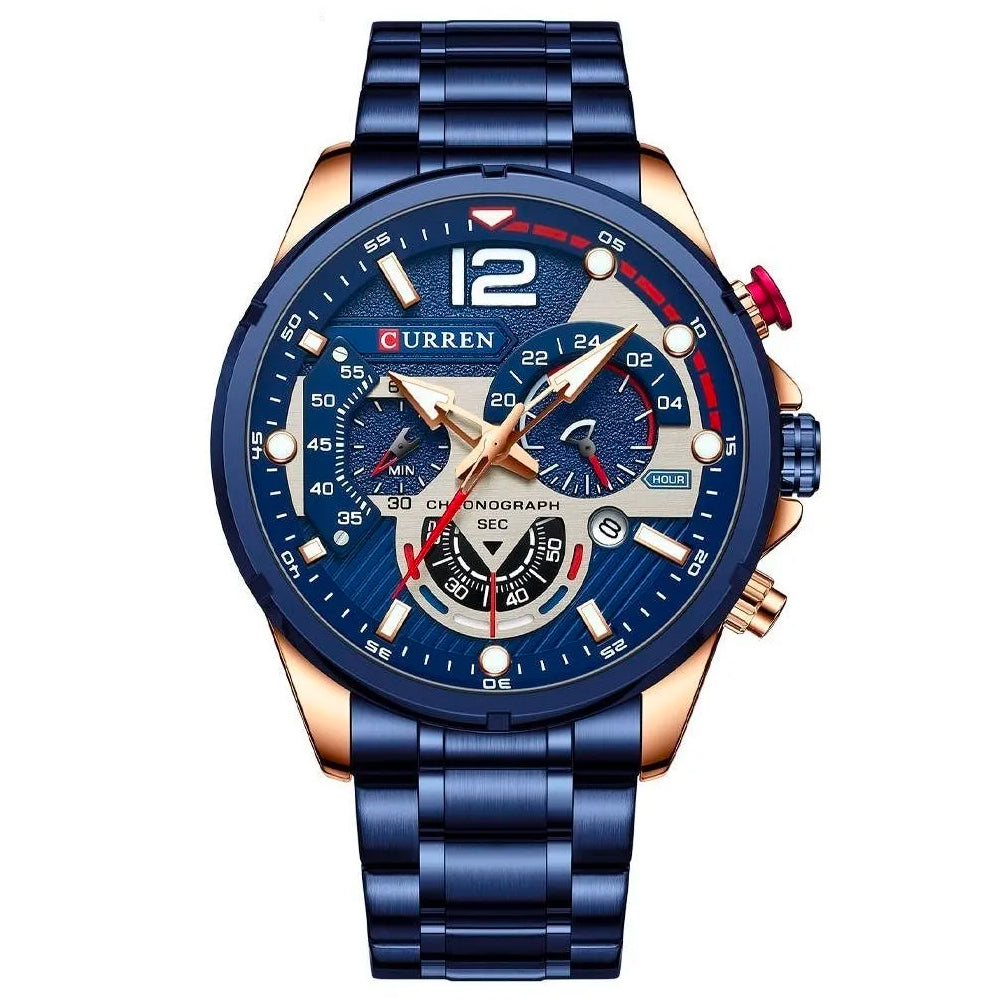 RELOJ CURREN 8395 - CRONÓGRAFO MULTIFUNCIONAL