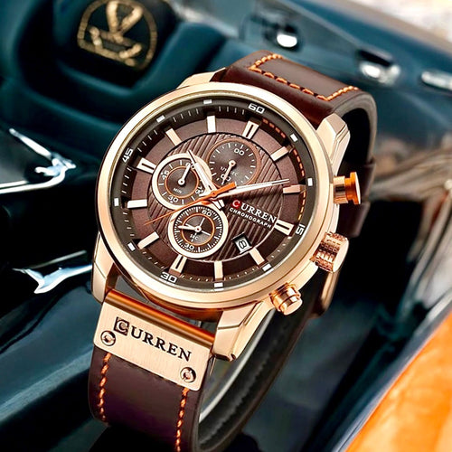 RELOJ CURREN 8291 - CRONÓGRAFO CON CORREA DE CUERO