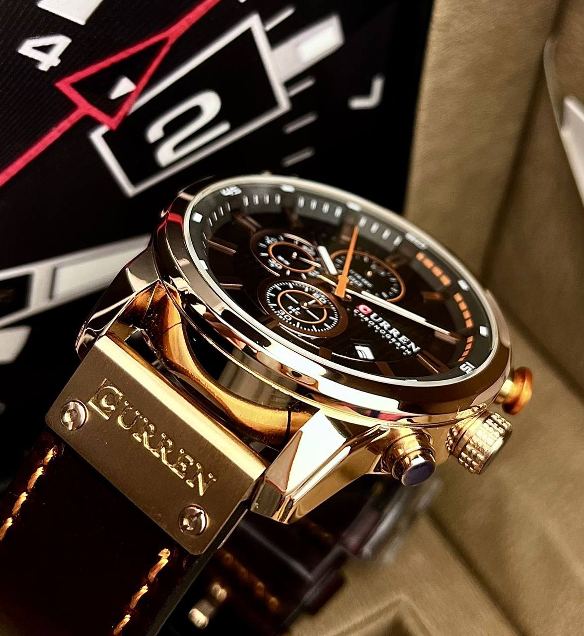 RELOJ CURREN 8291 - CRONÓGRAFO CON CORREA DE CUERO