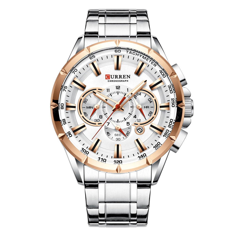 RELOJ CURREN 8363 - CRONÓGRAFO DE ACERO INOXIDABLE