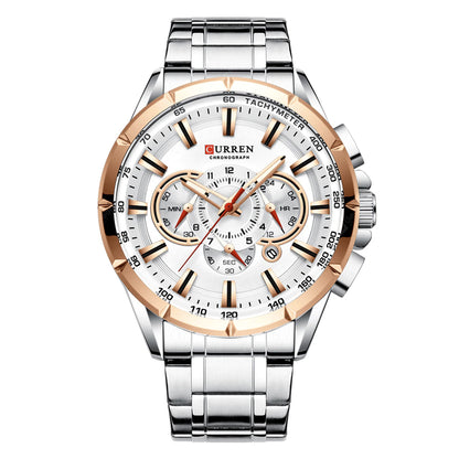 RELOJ CURREN 8363 - CRONÓGRAFO DE ACERO INOXIDABLE