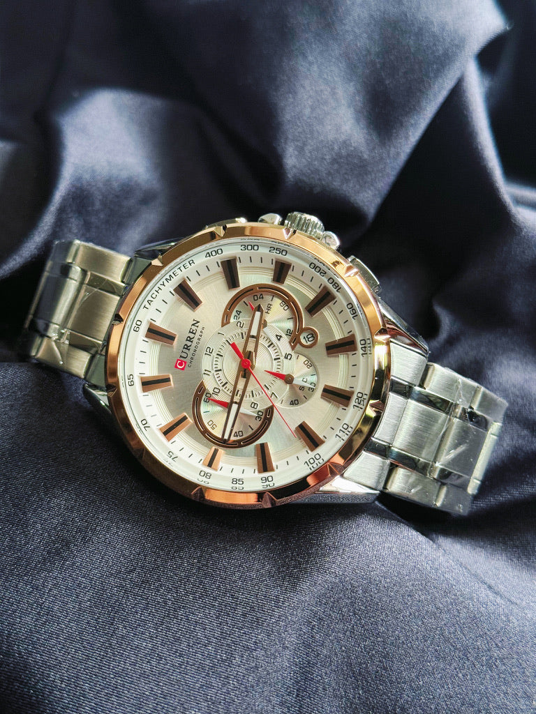 RELOJ CURREN 8363 - CRONÓGRAFO DE ACERO INOXIDABLE