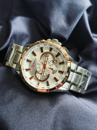 RELOJ CURREN 8363 - CRONÓGRAFO DE ACERO INOXIDABLE
